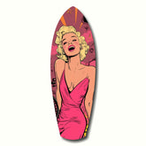 Marilyn Monroe V2 Glass Wall Art.